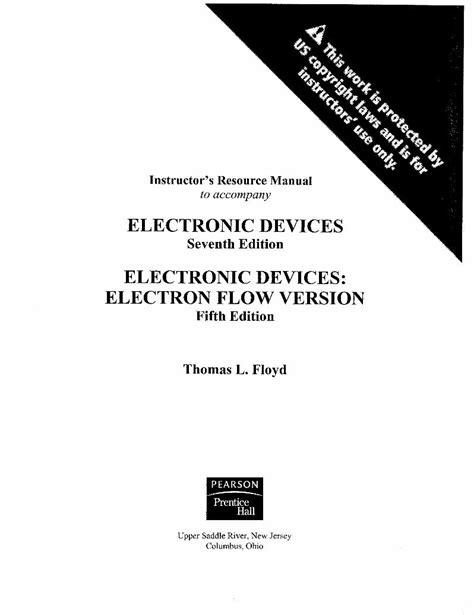 Instructor manual for electronic devices floyd. - Obras completas de rafael barrett ....